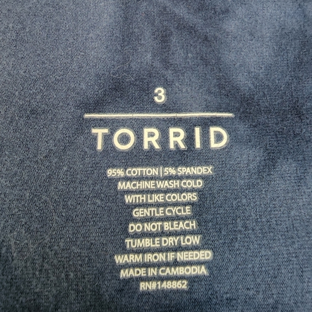 Torrid Blue Tie Dye Stretch Pencil Women's Skirt Size 3 - Picture 3 of 6